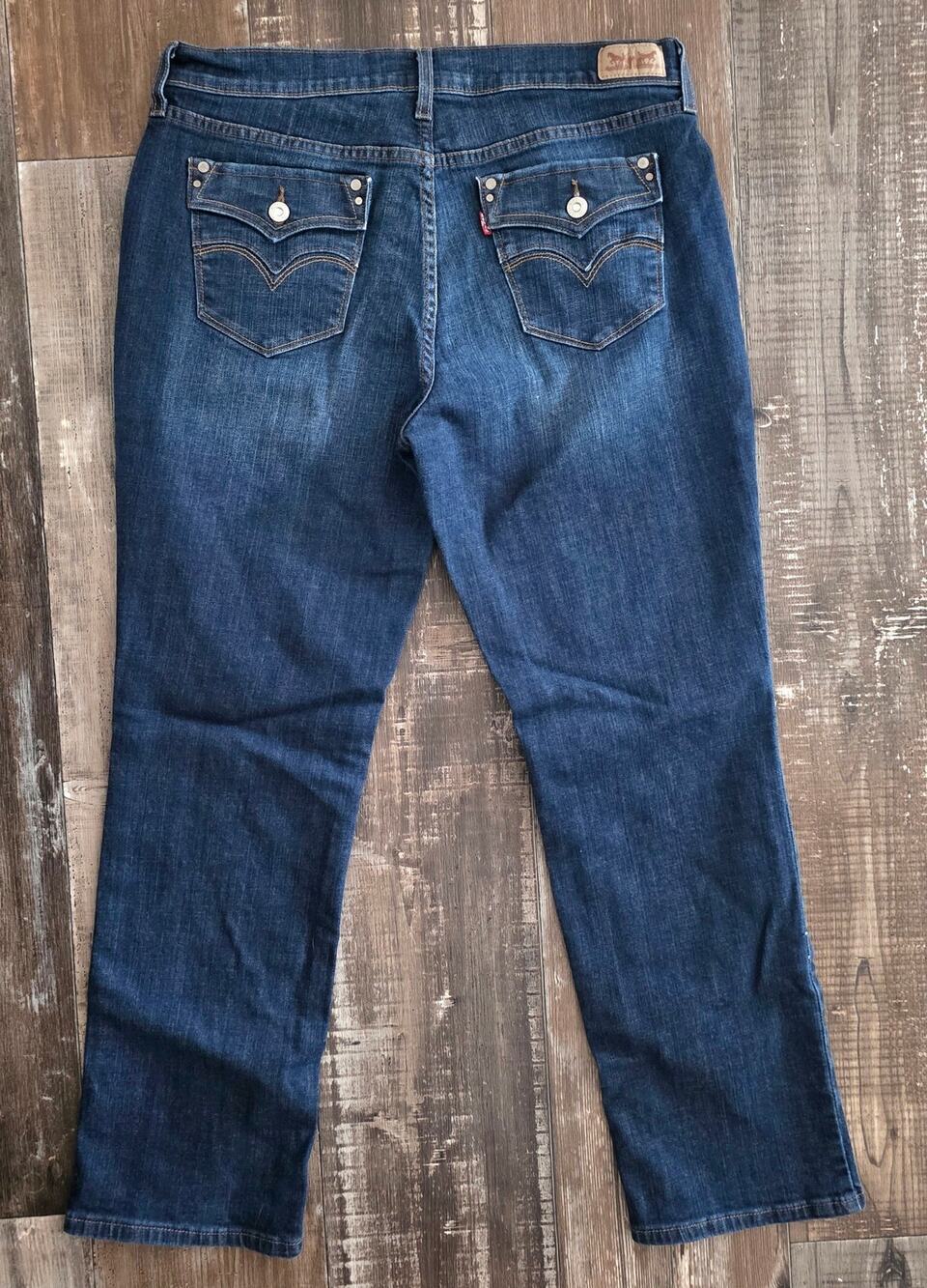 Levi's 505 Straight Leg Blue Jeans Women's Size 14S (32x30)